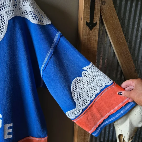 Free People Stanley Oversized Cambride Tee Jersey Nwot - Picture 6 of 9